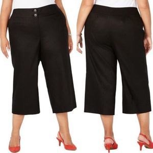 NWT Alfani Culotte High Waist Linen Pants 14